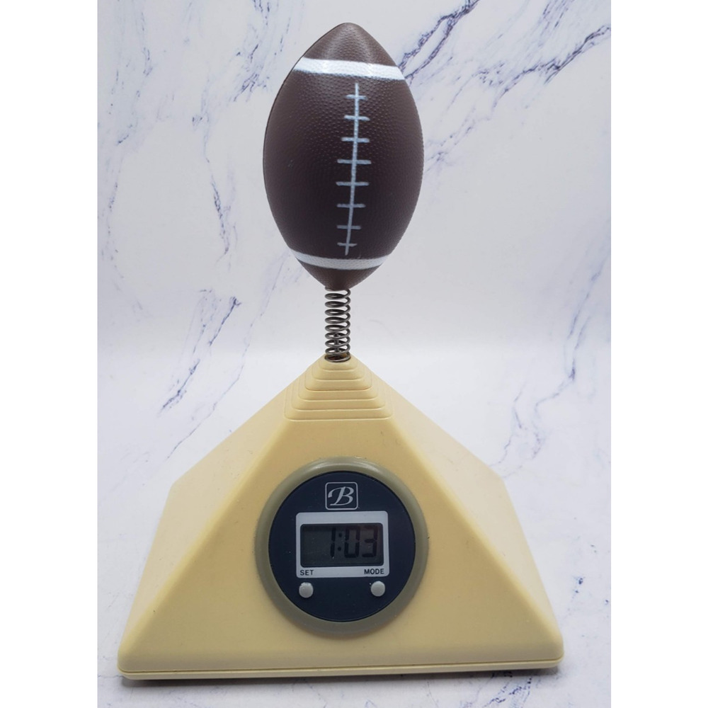 Football Advertising Benchmark Vintage Small Digital Novelty Clock